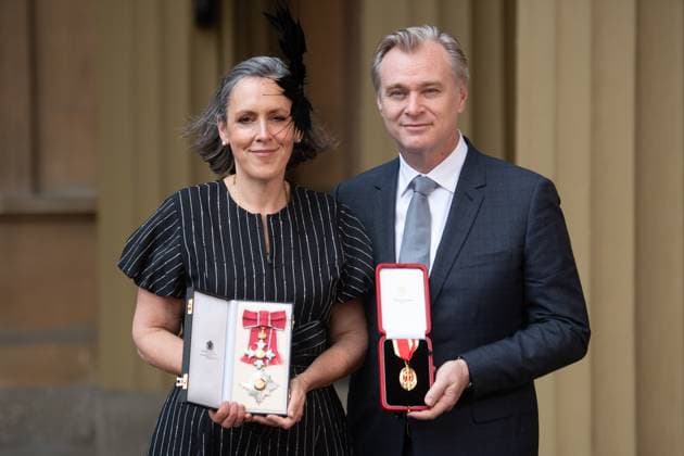 Investiture - Wednesday 18 December - Buckingham Palace, London Sir Christopher Nolan, filmmaker, of London, is awarded a knighthood for services to Film and wife Dame Emma Nolan, film producer, is awarded a DBE (Dame Commander of the Most Excellent Order of the British Empire) at Buckingham Palace, London, England, UK on Wednesday 18 December, 2024., Credit:Justin Ng Avalon UK, England, London, Buckingham Palace  Copyright: xJustinxNgx xAvalonx 0948077838