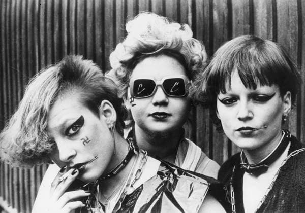 October 6, 1969: Stockholm, Sweden: What is the goal of punk rock followers? What were looking forward, explains young Stockholm hairdresser who has converted to the new Movement is to Shock, to provoke astonishment and fear.to do this INGRID and her comrades pierce their cheeks painted with black swastika, with safety pis. That doesn t mean were Neo-Nazis, what we want to shock and fear to awaken inert people and create emotion. Among other attributes, punk rock followers wear chains and various objects evoking sex. Stockholm Sweden - ZUMAk09_ 19691006_jtc_k09_781 Copyright: xKeystonexPressxAgencyx