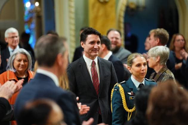 December 20, 2024, Ottawa, On, Canada: Prime Minister Justin Trudeau arrives at a cabinet swearing-in ceremony at Rideau Hall in Ottawa, on Friday, Dec.20, 2024. Ottawa Canada  - ZUMAc35_ 20241220_zaf_c35_008 Copyright: xSeanxKilpatrickx