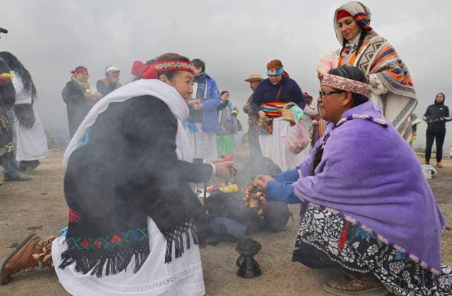 Dancers In Mexico Perform Pre-Hispanic Ceremony To Welcome Winter Solstice Dancers on the Cerro de la Estrella in Mexico City, Mexico, perform a pre-Hispanic ceremony and dance to welcome the winter solstice on December 21, 2024. Mexico City Mexico  Copyright: xGerardoxVieyrax originalFilename: vieyra-notitle241221_np41p.jpg