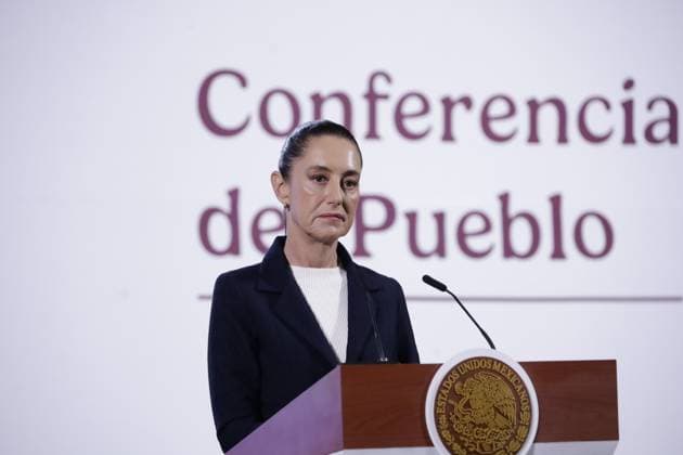 MexicoÃ¢â‚¬â ¢s President, Claudia Sheinbaum speaking during a briefing conference at National Palace. on December 23, 2024 in Mexico City, Mexico. Mexico City Mexico - ZUMAe321 20241223_zia_e321_012 Copyright: xLuisxBarronx