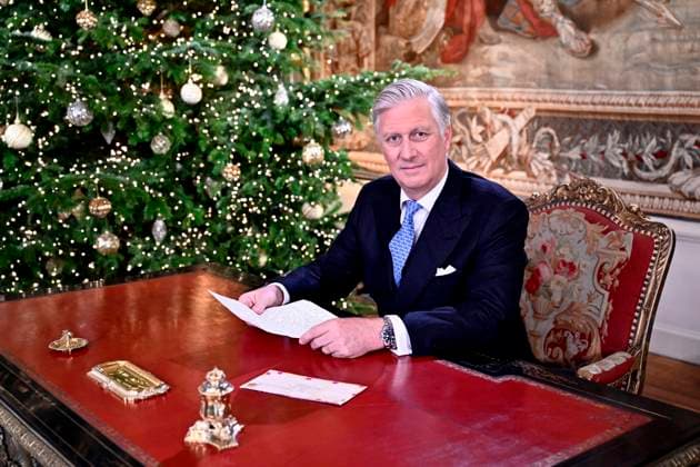 Bilder des Jahres 2024, Entertainment 12 Dezember Entertainment Themen der Woche KW52 Entertainment Bilder des Tages 2024 Xmas speech of King Philippe BRUSSELS, BELGIUM - DECEMBER 17 : King Philippe of Belgium records his yearly Christmas message and best wishes at Laeken Royal Palace on December 17, 2024 in Brussels, Belgium, 17 12 2024 Brussels Belgium  Copyright: xEricxLalmandx