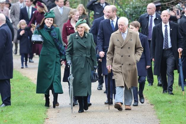 . 25 12 2024. Sandringham , United Kingdom. UK Royals attend the Christmas Day church service at Sandringham, United Kingdom.  xStephenxLockx xi-Imagesx IIM-25637-0007