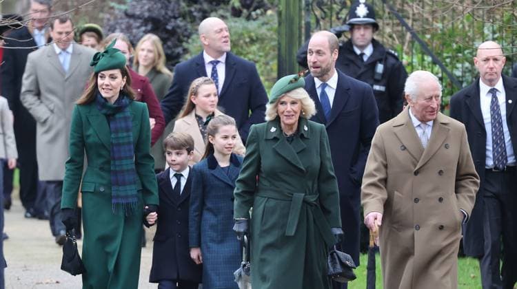 . 25 12 2024. Sandringham , United Kingdom. UK Royals attend the Christmas Day church service at Sandringham, United Kingdom.  xStephenxLockx xi-Imagesx IIM-25637-0023