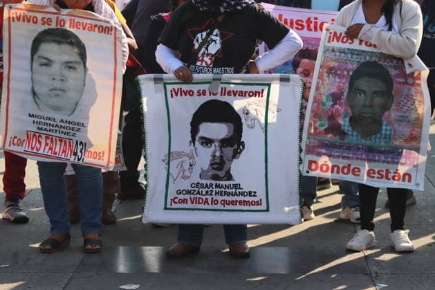 Relatives of the 43 missing students from Ayotzinapa Demonstration Relatives of the 43 missing students from Ayotzinapa take part during a demonstration from the Glorieta de Peralvillo to the Basilica of Guadalupe. on December 26, 2024 in Mexico City, Mexico. (Photo by Carlos Santiago Eyepix Group). Copyright: xCarlosxSantiago xEyepixxGroupx CS_26122024_139670