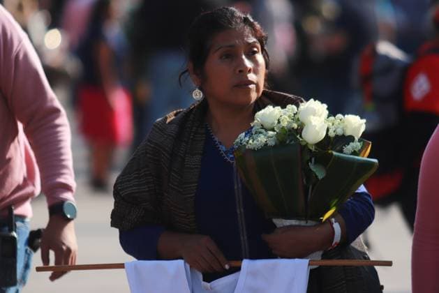 Relatives of the 43 missing students from Ayotzinapa Demonstration Relatives of the 43 missing students from Ayotzinapa take part during a demonstration from the Glorieta de Peralvillo to the Basilica of Guadalupe. on December 26, 2024 in Mexico City, Mexico. (Photo by Carlos Santiago Eyepix Group). Copyright: xCarlosxSantiago xEyepixxGroupx CS_26122024_139672
