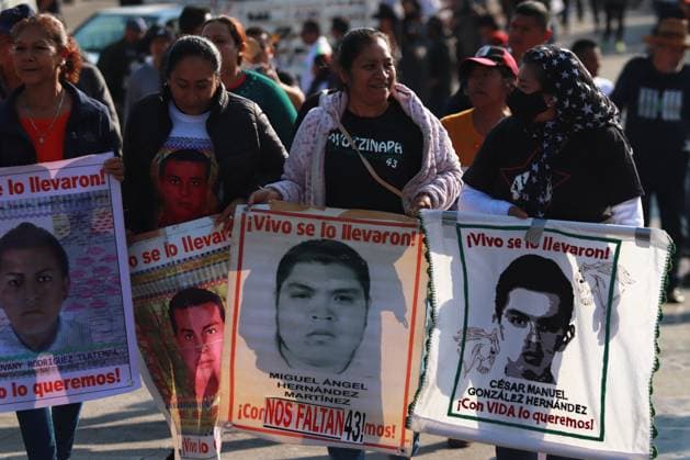 Relatives of the 43 missing students from Ayotzinapa Demonstration Relatives of the 43 missing students from Ayotzinapa take part during a demonstration from the Glorieta de Peralvillo to the Basilica of Guadalupe. on December 26, 2024 in Mexico City, Mexico. (Photo by Carlos Santiago Eyepix Group). Copyright: xCarlosxSantiago xEyepixxGroupx CS_26122024_139673