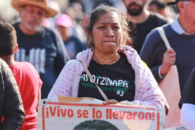 Relatives Of The 43 Missing Students Rally - Mexico City Relatives of the 43 missing students from Ayotzinapa take part during a demonstration from the Glorieta de Peralvillo to the Basilica of Guadalupe. Mexico City, Mexico, December 26, 2024. Photo by Carlos Santiago Eyepix Group ABACAPRESS.COM. Mexico City Mexico  Copyright: xEyepix ABACAx