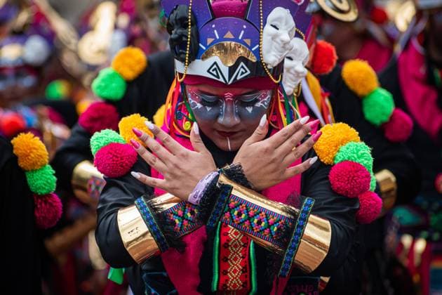 Bilder des Jahres 2025, News 01 Januar News Themen der Woche KW01 News Bilder des Tages January 3, 2025, Pasto, Narino, Colombia: Artists take part during the Chant to the Earth - Canto a la Tierra traditional parade of the Blacks and Whites Carnival (Carnaval de Blancos y Negros) in Pasto, Colombia, January 3, 2024. Pasto Colombia - ZUMAvp1_ 20250103_zia_vp1_018 Copyright: xJuanxJ.xErasox
