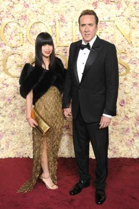 Nicolas Cage mit Ehefrau Riko Shibata bei der Verleihung der 82. Golden Globe Awards 2025 im Beverly Hilton Hotel. Beverly Hills, 05.01.2025