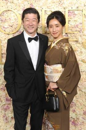 Tadanobu Asano und Kurumi Nakata bei der Verleihung der 82. Golden Globe Awards 2025 im Beverly Hilton Hotel. Beverly Hills, 05.01.2025