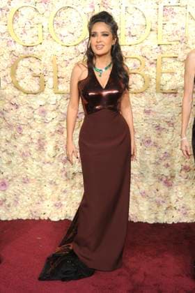 Salma Hayek bei der Verleihung der 82. Golden Globe Awards 2025 im Beverly Hilton Hotel. Beverly Hills, 05.01.2025