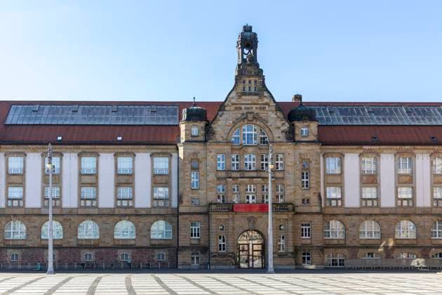 König-Albert-Museum, Sitz der Kunstsammlungen Chemnitz, Theaterplatz, Chemnitz, Sachsen, Deutschland *** King Albert Museum, seat of the Chemnitz Art Collections, Theaterplatz, Chemnitz, Saxony, Germany