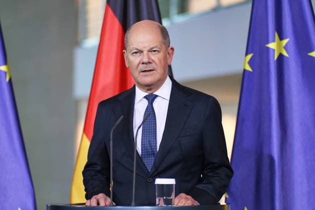 News Themen der Woche KW02 News Bilder des Tages Berlin, Deutschland, 08.01.2025: Bundeskanzleramt: Kurzfristig anberaumtes Pressestatement: Bundeskanzler Olaf Scholz (SPD) schickt Kritik in Richtung USA *** Berlin, Germany, 08 01 2025 Federal Chancellery Short-term press statement Federal Chancellor Olaf Scholz SPD sends criticism towards the USA Copyright: xdtsxNachrichtenagenturx dts_55035