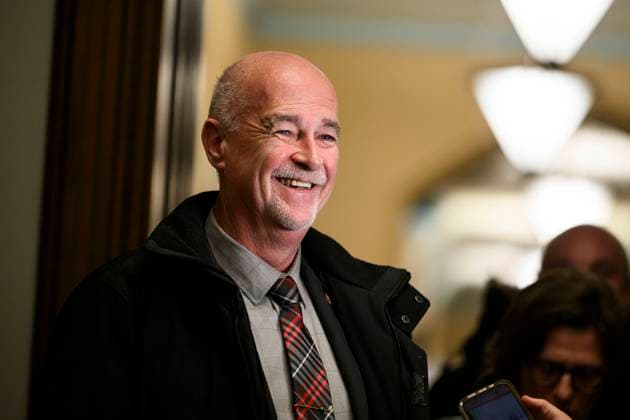 January 8, 2025, Ottawa, On, CANADA: Liberal MP Ken McDonald answers questions from reporters before a Liberal Party caucus meeting in West Block on Parliament Hill, in Ottawa, Wednesday, Jan. 8, 2025. Ottawa CANADA  - ZUMAc35_ 20250108_zaf_c35_026 Copyright: xJustinxTangx