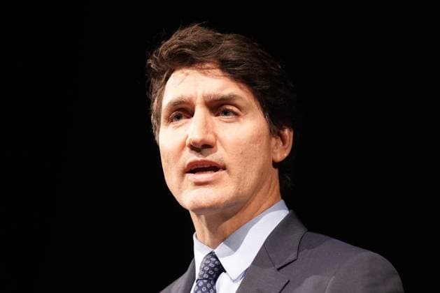 January 8, 2025, Richmond Hill, On, CANADA: Prime Minister Justin Trudeau speaks during an event to commemorate the fifth anniversary of the downing of Ukraine International Airlines Flight 752, in Richmond Hill, Ont., Wednesday, Jan. 8, 2025. Richmond Hill CANADA  - ZUMAc35_ 20250108_zaf_c35_107 Copyright: xNathanxDenettex