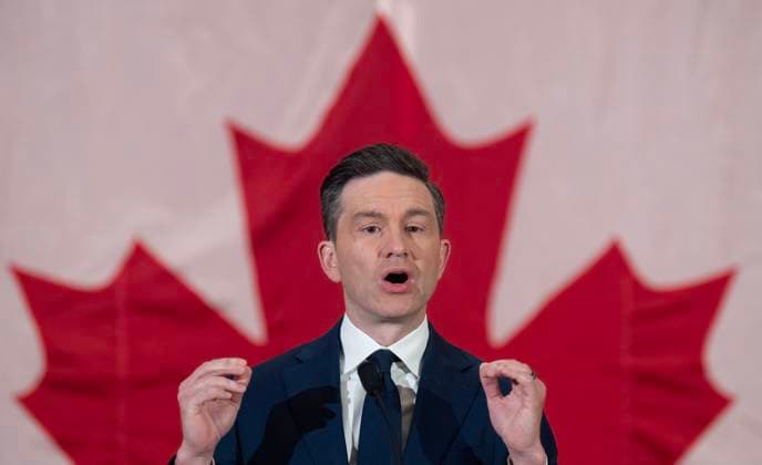 January 9, 2025, Ottawa, On, Canada: Conservative leader Pierre Poilievre speaks with reporters during a news conference, Thursday, Jan. 9, 2025 in Ottawa. Ottawa Canada  - ZUMAc35_ 20250109_zaf_c35_023 Copyright: xAdrianxWyldx