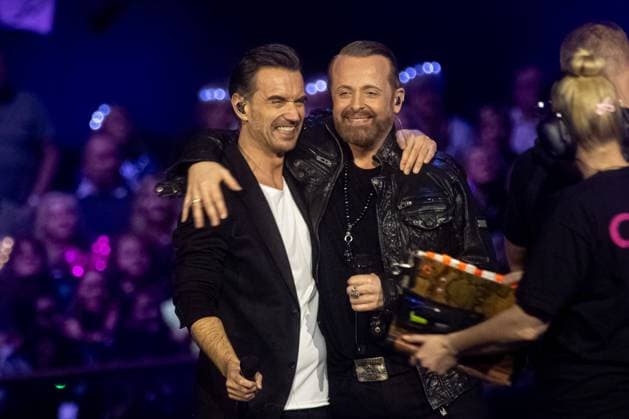 Bilder des Jahres 2025, Entertainment 01 Januar Entertainment Themen der Woche KW02 Entertainment Bilder des Tages Schlagerchampions 2025 Florian Silbereisen und Ross Antony bei der ARD LIVE Sendung Schlagerchampions - Das große Fest der Besten ! 2025 im Velodrom am 11.01.2025 in Berlin. *** Schlagerchampions 2025 Florian Silbereisen and Ross Antony at the ARD LIVE show Schlagerchampions Das große Fest der Besten 2025 at the Velodrom on 11 01 2025 in Berlin Copyright: xEventpressxKochanx