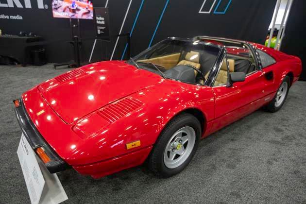 January 10, 2025, Detroit, Michigan, USA: Detroit, Michigan USA - 10 January 2025 - A 1982 Ferrari 308 GTSi used in the T.V. show Magnum P.I. The vehicle was on display at the 2025 Detroit Auto Show. Detroit USA - ZUMAw66_ 20250110_zaf_w66_036 Copyright: xJimxWestx