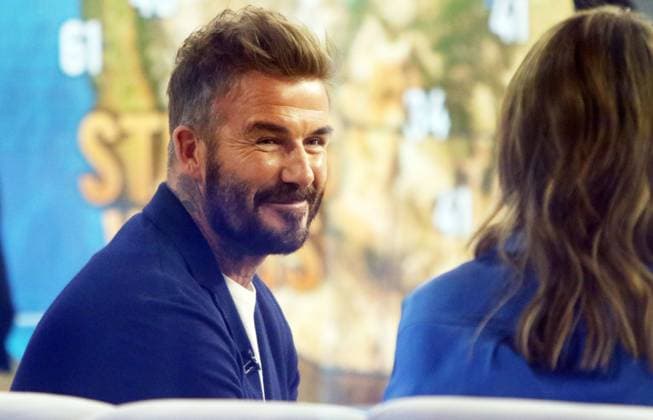 Entertainment Themen der Woche KW03 Entertainment Bilder des Tages NEW YORK, NY - JANUARY 14: David Beckham seen at NBC s Today on January 14, 2025 in New York City. Copyright: xRWx