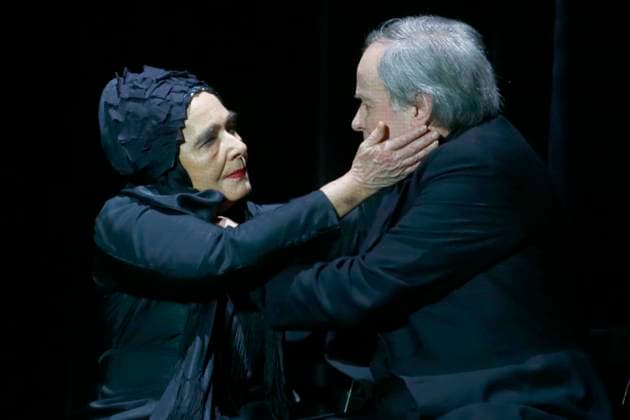 Gespenster, Fotoprobe, im Deutsches Theater Berlin in Berlin, Premiere am 24. Februar 2017, mit Edgar Eckert, Felix Goeser, Gabriele Heinz, Markwart Mueller-Elmau, Linda Poeppel, Katrin Wichmann, Almut Zilcher, Berlin Deutschland, Germany *** Ghosts, Photo sample, at German Theatre Berlin in Berlin, Premiere on 24 February 2017, with Edgar Eckert, Felix Goeser, Gabriele Heinz, Markwart Mueller Elmau, Linda Poeppel, Katrin Wichmann, Almut Zilcher, Berlin Germany, Germany