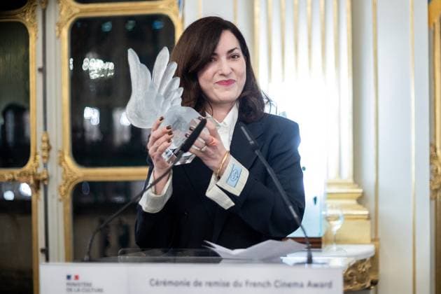 Entertainment Bilder des Tages French Cinema Award Ceremony Rebecca Zlotowski receives the award during the French Cinema Award Ceremony at Ministere de la Culture on January 16, 2025 in Paris, France. Photo by Nasser Berzane ABACAPRESS.COM Paris France  Copyright: xBerzanexNasser ABACAx