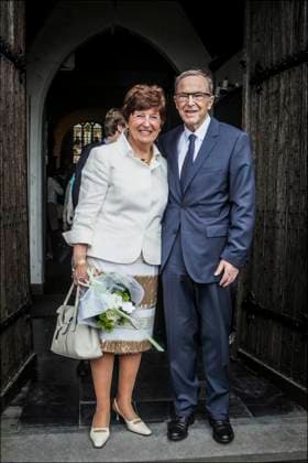 Wilfried Martens & Miet Smet - Kerkelijk huwelijk van Wilfried Martens en Miet Smet - Mariage religieux de Wilfried Martens et Miet Smet 27 4 2013 pict. by Pieter Jan Vanstockstraeten - Photo News Lokeren Belgium  Copyright: xPieterxJanxVanstockstraetenx