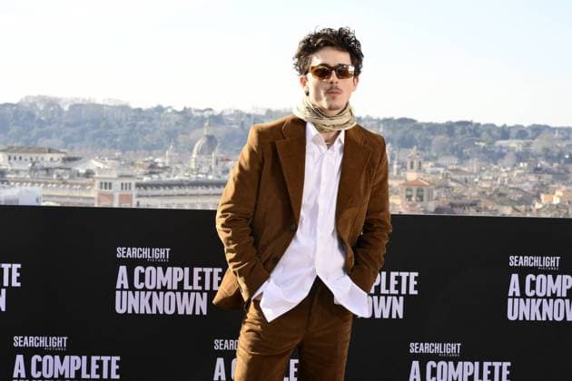 Entertainment Themen der Woche KW03 Rome: Hotel De La Ville. Photocall film A complete Unknown . Rome: Hotel De La Ville. Photocall film A complete Unknown . In the photo: Timothée Chalamet Rome Italy  Copyright: xIPA ABACAx