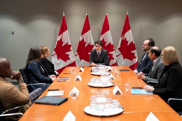 January 17, 2025, Toronto, On, Canada: Prime Minister Justin Trudeau delivers remarks before chairing the meeting of the Council on Canada-U.S. Relations, in Toronto, on Friday, January 17 2025. Toronto Canada  - ZUMAc35_ 20250117_zaf_c35_008 Copyright: xArlynxMcadoreyx