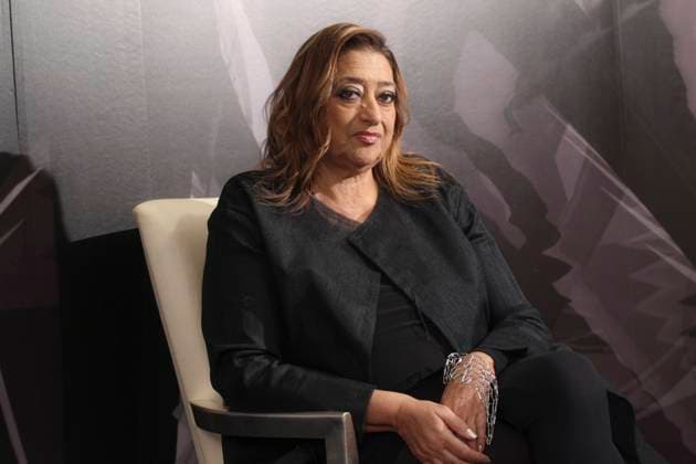 UK Based world famous architect designer Zaha Hadid poses for a picture at Lalique in Central. 25MAR14 FEATURES BROADSHEET scmp EDWARD wONG Hong Kong - CHINA EDITORIAL USE ONLY  Copyright: xx MER1404031308022207 EdwardxWongx scmpphotos764445
