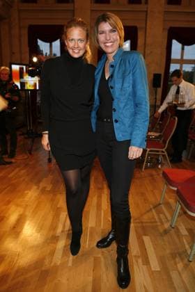 Barbara Schoeneberger mit Bettina Boettinger bei Deutscher Fernsehpreis - Bekanntgabe der Nominierungen 2008 im Palais am Festungsgraben in Berlin, *** Barbara Schoeneberger with Bettina Boettinger at German Television Prize Announcement the Nominations 2008 at Palais on Fortress moat in Berlin,