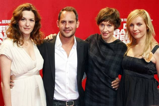 Moritz Bleibtreu, Martina Gedeck, Johanna Wokalek, Nadja Uhl, bei der Berliner Premiere von Der Baader-Meinhof-Komplex im Kino Delphi, Filmpremiere, Photos: Darmer, 17.09.2008 Berlin Germany, Deutschland *** Moritz Bleibtreu, Martina Cover, Johanna Wokalek, Nadja Uhl, at the Berlin Premiere from the Baader Meinhof Complex at Cinema Delphi, Movie premiere, Photos Darmer, 17 09 2008 Berlin Germany, Germany