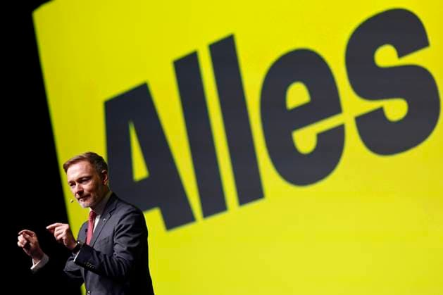 Bilder des Jahres 2025, News 01 Januar News Themen der Woche KW03 News Bilder des Tages Politiker Christian Lindner (FDP), ehemaliger Bundesfinanzminister der Ampel-Koalition, auf dem Neujahrsempfang der FDP NRW im Maritim Hotel Düsseldorf. Düsseldorf, 19.01.2025 NRW Deutschland *** Politician Christian Lindner FDP , former Federal Minister of Finance of the traffic light coalition, at the New Years reception of the FDP NRW at the Maritim Hotel Düsseldorf Düsseldorf, 19 01 2025 NRW Germany Copyright: xChristophxHardtx