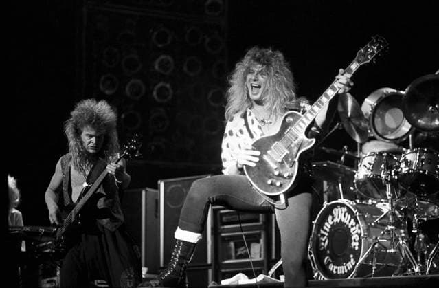 Musician John Sykes is shown performing on stage during a live concert appearance with Blue Murder. Musician John Sykes is shown performing on stage during a live concert appearance with Blue Murder., Credit:John Atashian Avalon United States of America, Rhode Island, Providence, Veteran s Auditorium  Copyright: xJohnxAtashianx xAvalonx 0820652089