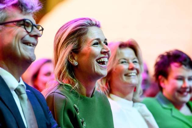Entertainment Themen der Woche KW04 Entertainment Bilder des Tages UTRECHT, The Netherlands, 2025-01-21 11:37:45 UTRECHT, 21-02-2025, JaarbeursQueen Maxima opens the National Education Exhibition in the Royal Jaarbeurs in Utrecht. During the plenary opening, Queen Maxima will give a speech as honorary chair of the MIND Us Foundation.PHOTO: NLBeeld Patrick van Emst Credit: NL Beeld Patrick van Emst  Copyright: xx x
