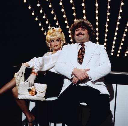 WENCKE MYHRE SHOW Wencke Myhre Show - Geliebte Wencke, ZDF Special, 1979, Bild: Wencke Myhre und Klaus Dahlen im Sketch: Disco-Queen-Wahl, Deutschland Copyright: kpa kpa_55045900 EDITORIAL USE ONLY