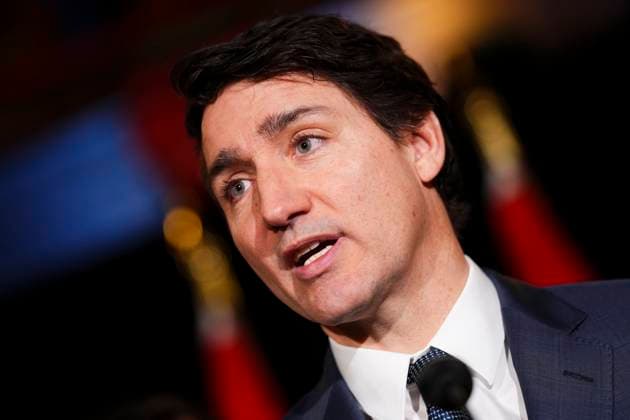 News Themen der Woche KW04 News Bilder des Tages January 21, 2025, Montebello, Quebec, CAN: Prime Minister Justin Trudeau holds a press conference during a cabinet retreat at Chateau Montebello in Montebello, Que., on Tuesday, Jan. 21, 2025. Montebello CAN  - ZUMAc35_ 20250121_zaf_c35_014 Copyright: xSeanxKilpatrickx