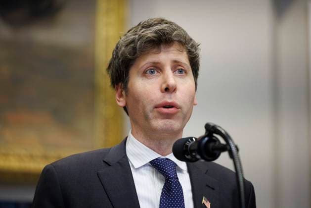 Open AI CEO Sam Altman is seen in the Roosevelt Room of the White House in Washington DC, on Tuesday, January 21, 2025. President Trump announced up to $500 billion AI (Artificial Intelligence) private sector infrastructure investment in the United States.  WASP20250121146 AaronxScwartz