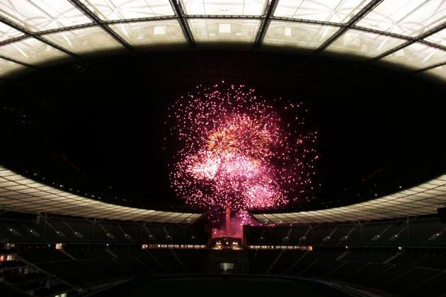 Pyronale 2011, Feuerwerkschampionat auf dem Maifeld am Berliner Olympiastadion, Berlin Deutschland, Germany