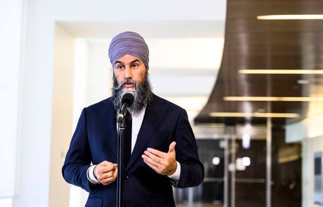 January 22, 2025, Ottawa, On, CAN: NDP Leader Jagmeet Singh speaks to journalists after a caucus meeting in the Parliamentary Precinct in Ottawa, on Wednesday, Jan. 22, 2025. Ottawa CAN  - ZUMAc35_ 20250122_zaf_c35_027 Copyright: xJustinxTangx