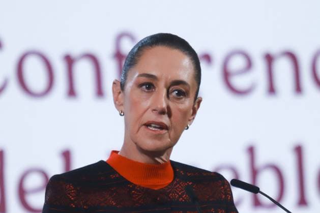 Mexico™s President Claudia Sheinbaum Briefing Mexico s President, Claudia Sheinbaum speaking during a briefing conference about the immigration issue after Donald Trump took office as the 47th President of the United States, briefing held at the National Palace. on January 22, 2025 in Mexico City, Mexico. Mexico City CDMX Mexico Copyright: xCarlosxSantiagox