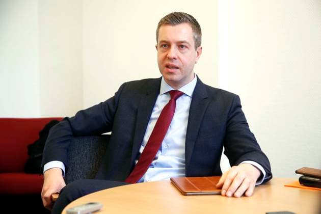 Stefan Evers, Generalsekretaer der CDU Berlin, Portraet im Berliner Abgeordnetenhaus, Berlin Deutschland, Germany *** Stefan Evers, Generalsekretaer the CDU Berlin, Portrait at Berlin House of Representatives, Berlin Germany, Germany