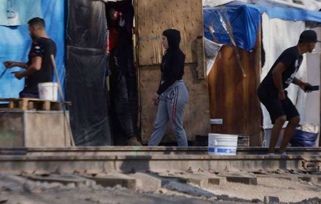 Mexiko, Gestrandete Migranten in Mexiko-Stadt Migrants Stranded In Mexico, Worried And Afraid Of Mass Deportation After Donald Trump Returns To The Presidency Of The United States Migrants stranded in a camp in Mexico City, Mexico, express concern and fear of mass deportation after the return of Donald Trump to the presidency of the United States on January 23, 2025. Mexico City Mexico City Mexico  Copyright: xGerardoxVieyrax originalFilename: vieyra-notitle250123_np7si.jpg