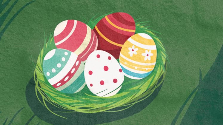 PR_ID25991_10365_Spring.jpg A vibrant nest filled with decorated eggs rests among soft green grass. This spring-inspired artwork features pastel colors and intricate patterns, celebrating the essence of the season., Property released Model Released AdalbertoRodriguez_ID25991_749892_013 Copyright: xAdalbertoxRodriguezx RECORD DATE NOT STATED