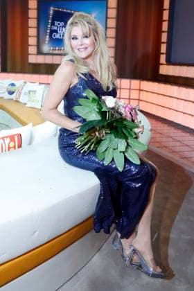 Audrey Landers, Saengerin, bei der Aufzeichnung der ARD-TV-Fernsehshow Top die Wette gilt in Berlin, Tribute-Show fuer Moderator Frank Elstner, Berlin Deutschland, Germany *** Audrey Landers, Saenger, at the Recording the ARD TV TV show Top the Bet applies in Berlin, Tribute Show for presenter Frank Elstner, Berlin Germany, Germany