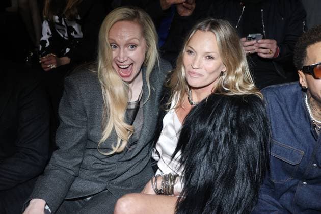 Entertainment Themen der Woche KW04 Entertainment Bilder des Tages PFW Dior Front Row Gwendoline Christie and Kate Moss attending the Dior Menswear Fall-Winter 2025 2026 show as part of Paris Fashion Week in Paris, France on January 24, 2025. Photo by Jerome Domné ABACAPRESS.COM  Copyright: xDominexJerome ABACAx