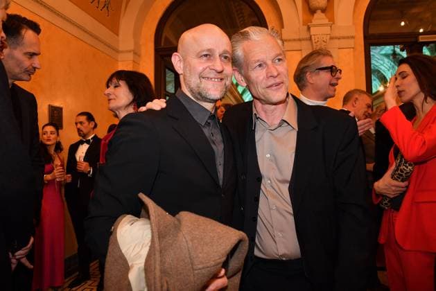 Juergen Vogel und Steffen Wink bei der Verleihung Bayerischer Filmpreis am 24.01.2025 im Prinzregententheater in Muenchen Bayerischer Filmpreis 2025 in Muenchen
