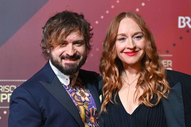 Daniel Christensen, Brigitte HOBMEIER. Roter Teppich,Red Carpet,Bayerischer Filmpreis 2024 am 24.01.2025 im Prinzregententheater in Muenchen.