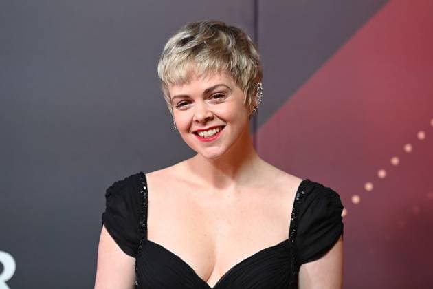 Jennifer Siemann, Einzelbild,angeschnittenes Einzelmotiv,Portraet,Portrait,Porträt Roter Teppich,Red Carpet,Bayerischer Filmpreis 2024 am 24.01.2025 im Prinzregententheater in Muenchen.
