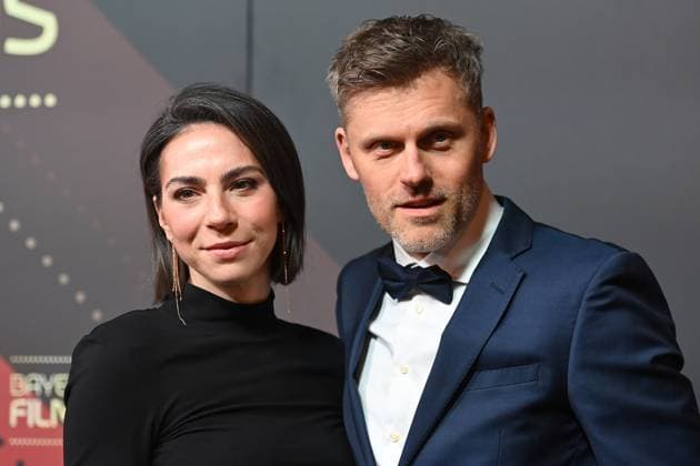Hanna Elisabeth Mueller, Jens Atzorn . Roter Teppich,Red Carpet,Bayerischer Filmpreis 2024 am 24.01.2025 im Prinzregententheater in Muenchen.